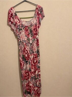 Sweet Lovely by Jen Floral Maxi Dress – Size 2XL
